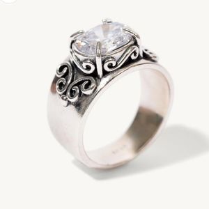 Francesca Sterling Silver Gemstone Ring Size 6